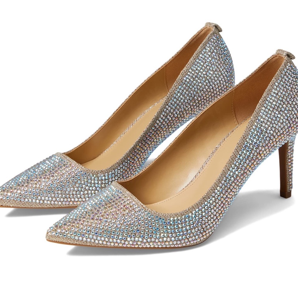 EUC Silver Michael Kors Pumps Silver Sequin Michael Kors Size 8.5M